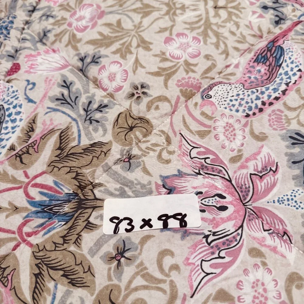 William Morris At Home Cotton Polyester Floral & Bird Pattern comforter Blanket